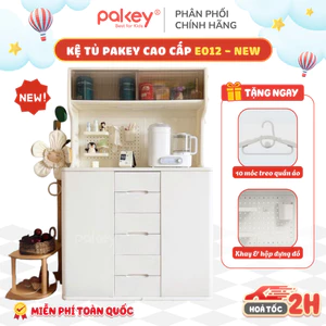 Kệ Đựng Đồ Dạng Tủ PAKEY Có Đèn LED, Kệ Cao Cấp Có Ngăn Treo Tặng Kèm Khay + Hộp Đựng Đồ Tiện Lợi