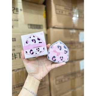 Mút Trang Điểm Họa Tiết Da Báo GUOXIAONIU Tán Nền, Chống Thấm, Siêu Mềm Mịn - Bebeau