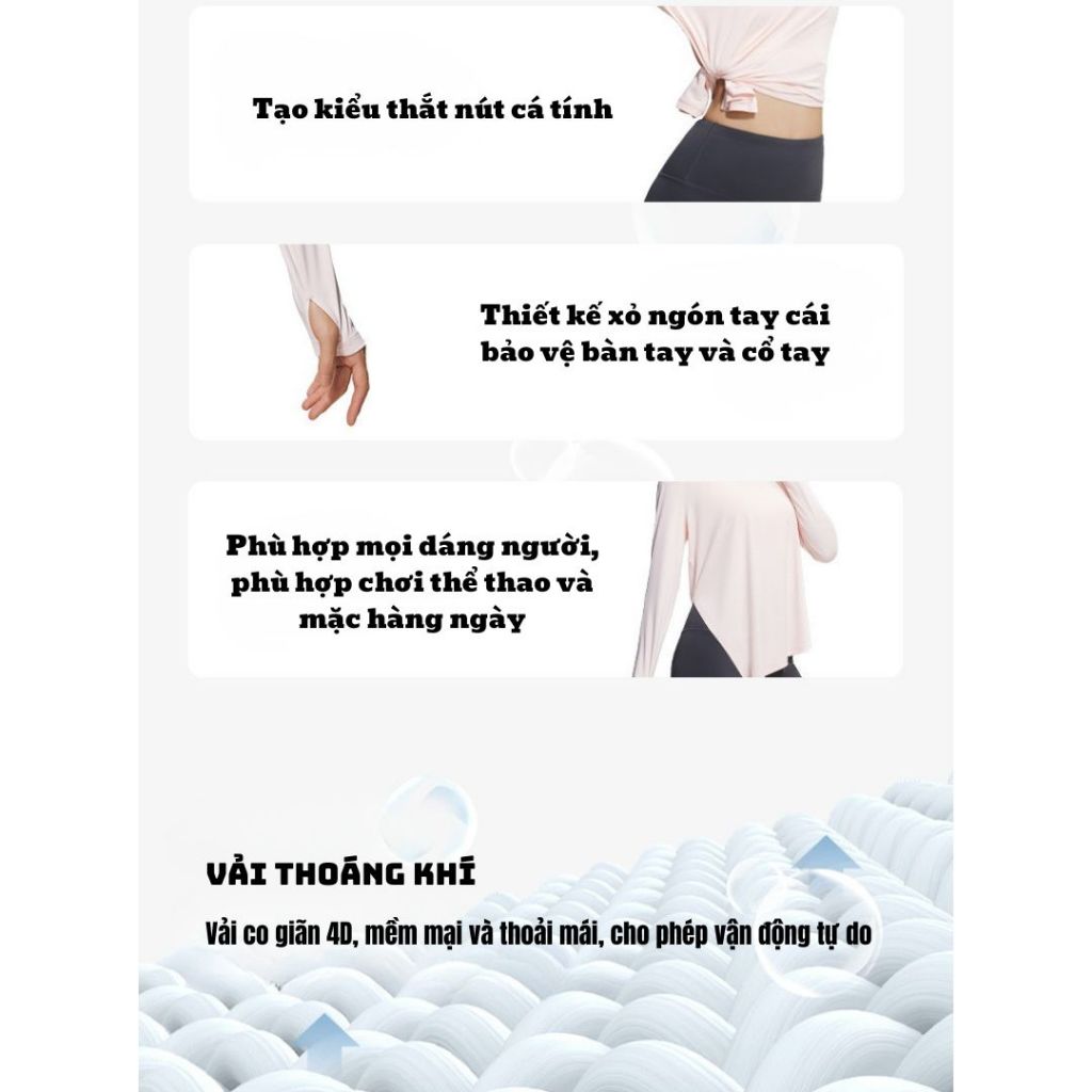 MOXY SPORTSWEAR Áo Tập Yoga Gym Nữ Dài Tay Xẻ Tà – Vải Siêu Nhẹ, Co Giãn 4 Chiều, Thoáng Mát, Phù Hợp Tập Luyện | BigBuy360 - bigbuy360.vn