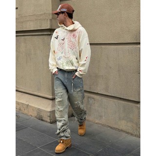 Áo hoodie SKELETON CURSE chính hãng Mikenco Kem Thêu In | TẶNG TÚI GIẤY |