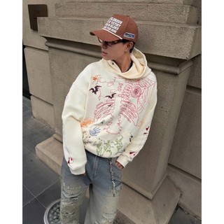 Áo hoodie SKELETON CURSE chính hãng Mikenco Kem Thêu In | TẶNG TÚI GIẤY |