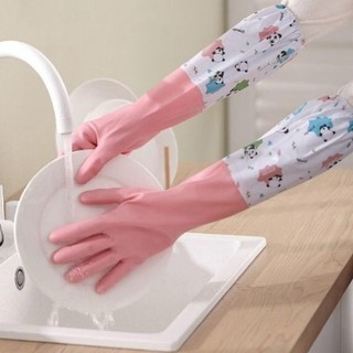 Găng tay rửa bát chén lót nỉ siêu ấm hàng cao cấp