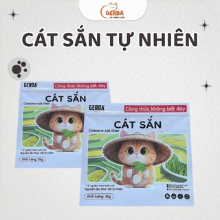 (combo 3 túi) cát sắn cho mèo , cát tự nhiên sinh học siêu vón cục , không bết đáy , tự phân hủy trong nước