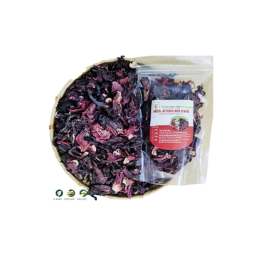 Hoa Atiso Đỏ Khô 100g - Nguyên Liệu Pha Trà, Làm Siro, Chưng Yến – Thảo Mộc Tự Nhiên
