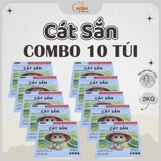 Cát sắn gerda (combo 10 túi ) . siêu vón cục . không bết đáy. cát sinh học tự phân hủy trong nước.