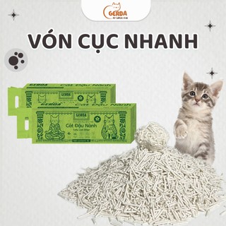 ( Combo 3 túi 6L) cát đậu nành hương hoa nhài . cát sinh học khử mùi cực tốt ,vệ sinh an toàn.