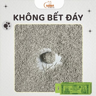 ( Combo 3 túi 6L) cát đậu nành hương hoa nhài . cát sinh học khử mùi cực tốt ,vệ sinh an toàn.