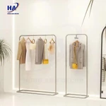 Giá kệ treo quần áo inox chân O thép không gỉ, kệ treo đồ thời trang, cứng cáp chắc chắn, sáng bóng- Hùng anh decor — ảnh 6