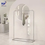 Giá kệ treo quần áo inox chân O thép không gỉ, kệ treo đồ thời trang, cứng cáp chắc chắn, sáng bóng- Hùng anh decor — ảnh 5