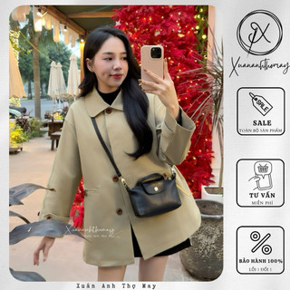 Áo kaki cổ bẻ form rộng (74cm) - Xuananhthomay