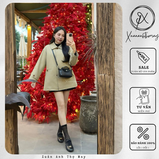 Áo kaki cổ bẻ form rộng (74cm) - Xuananhthomay