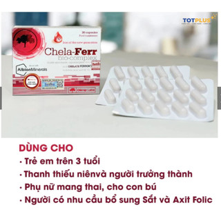 Sắt Chela Ferr Bio Complex & Chela Ferr Forte - Bổ Sung Sắt, Axit Folic Cho Bà Bầu Và Người Cần Bổ Sung