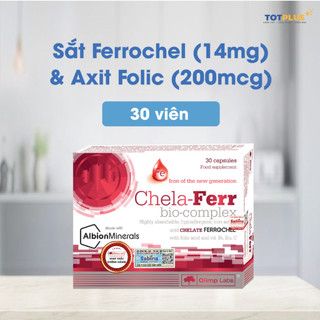 Sắt Chela Ferr Bio Complex & Chela Ferr Forte - Bổ Sung Sắt, Axit Folic Cho Bà Bầu Và Người Cần Bổ Sung
