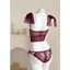 CS8 Bộ Corset ren cup v1 có GỌNG kèm ĐỆM LÓT,đồ cosplay lingerie quyến rũ gợi cảm CS8