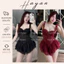 CS12 Bodysuit cup v1 tôn dáng sang có GỌNG kèm ĐỆM LÓT,đồ cosplay lingerie kèm đại kẹp tất CS12