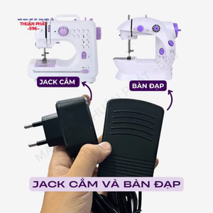 Bàn đạp, Dây cắm của máy may Mini.