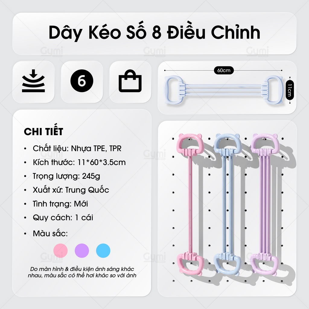 Dây Kéo Số 8 Tai Mèo - Điều Chỉnh 6 Cấp Độ 15-90lbs - Tập Vai Lưng Tại Nhà, Văn Phòng - DayKeoTaiMeo