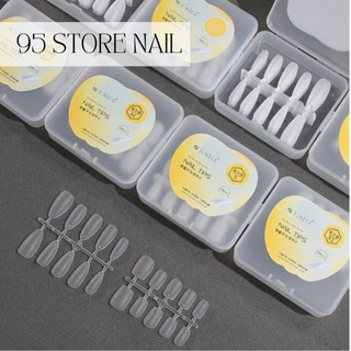 Móng úp làm nailbox nhám sẵn - hộp 100 móng đủ size chuyên làm nailbox