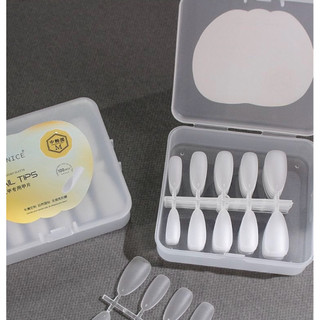Móng úp làm nailbox nhám sẵn - hộp 100 móng đủ size chuyên làm nailbox