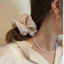 Dây buộc tóc vải scrunchies bóng ánh nhũ nữ tính đáng yêu Chồi accessories - K029