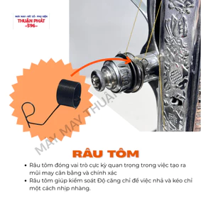 RÂU TÔM MÁY MAY GIA ĐÌNH CỔ ĐIỂN