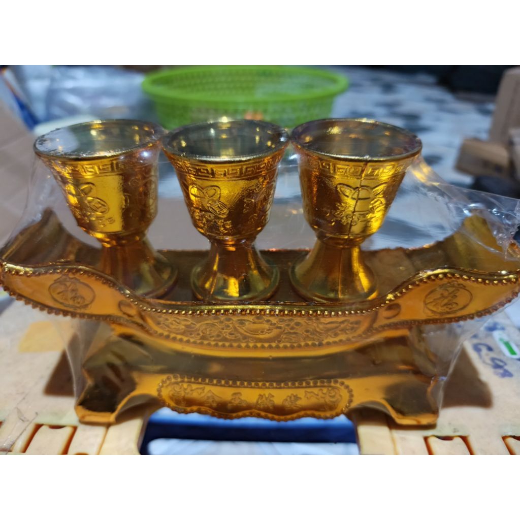 Bộ 3 Chung Cúng Xi Mạ Vàng Vinh Phát