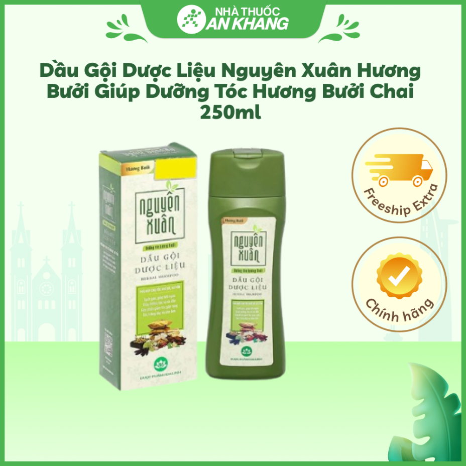 Dầu gội dược liệu Nguyên Xuân hương bưởi giúp dưỡng tóc hương bưởi chai 250ml