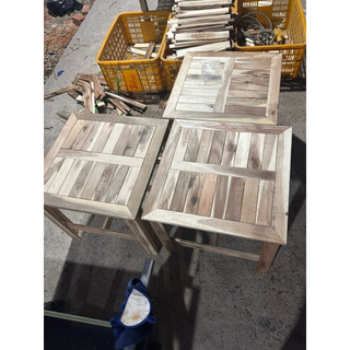Bàn gỗ tràm tự nhiên. 47x47x47cm. bàn làm chắc chắn