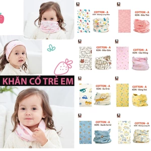 Khăn cổ cho bé Cao cấp Chất liệu COTTON A mềm nhẹ không kích ứng da và giữ ấm cổ