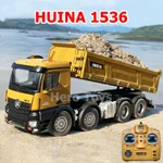 Xe ben điều khiển từ xa Huina 1536 cao cấp 4 chân kèm pin sạc, khả năng tải 15kg có đèn và âm thanh, xe tải điều khiển — ảnh 1