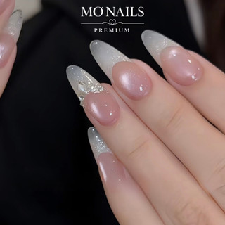 Nailbox Thiết Kế, Móng Úp, Móng Tay Giả Thạch Hồng Fench Mắt Mèo Fench Dặm Trắng Đầu Móng Sang Tiểu Thư P34