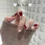 Nail Box Thiết Kế Móng Úp, Mong Giả Đỏ Rịu Phối Mắt Mèo Vàng Noel và Tết M32