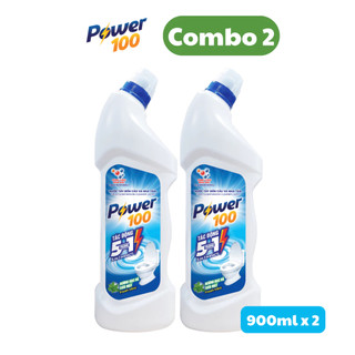 Nước tẩy bồn cầu và nhà tắm POWER100 Hương Bạc Hà 900ml/chai