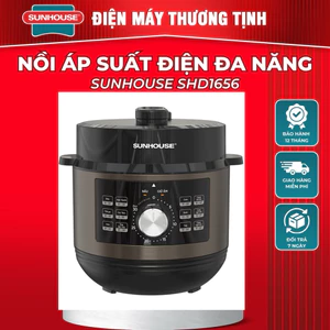 NỒI ÁP SUẤT ĐIỆN ĐA NĂNG SUNHOUSE SHD1656 - Dung tích 6 lít, Hàng chính hãng bảo hành 1 năm`
