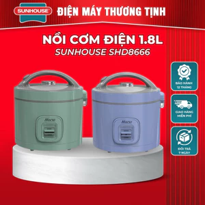 NỒI CƠM ĐIỆN 1.8L SUNHOUSE MAMA SHD8666G hàng chính hãng bảo hành 24 tháng