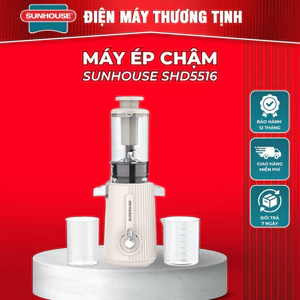 MÁY ÉP CHẬM SUNHOUSE SHD5516 công suất 150w có chức năng làm kem trái cây Bảo hành 12 tháng