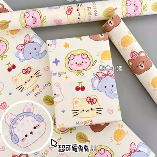 Meowu Giấy Gói Quà Hoạt Hình 50 x 70cm Nhiều Hoạ Tiết Đáng Yêu