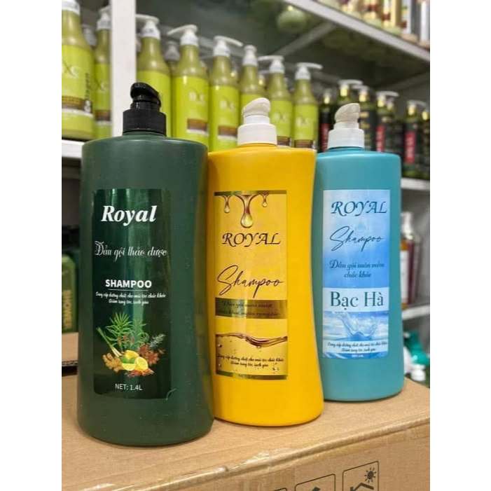 Dầu gội Royal Vàng suôn mượt 1400ml