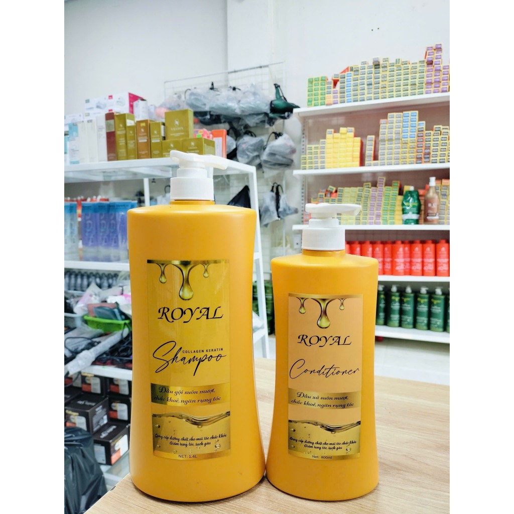 Dầu gội Royal Vàng suôn mượt 1400ml
