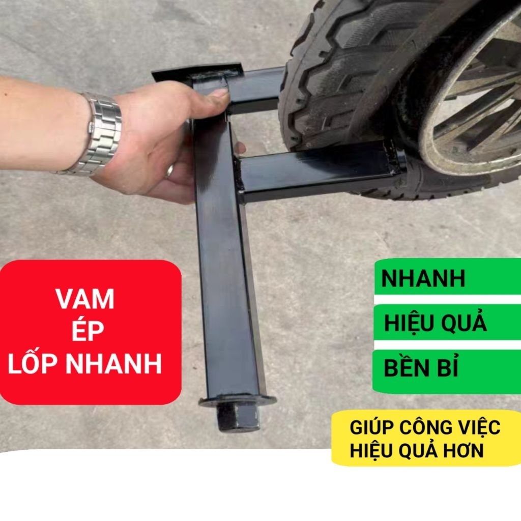VAM ÉP LỐP CẦM TAY cho xe máy, xe điện, Ô tô