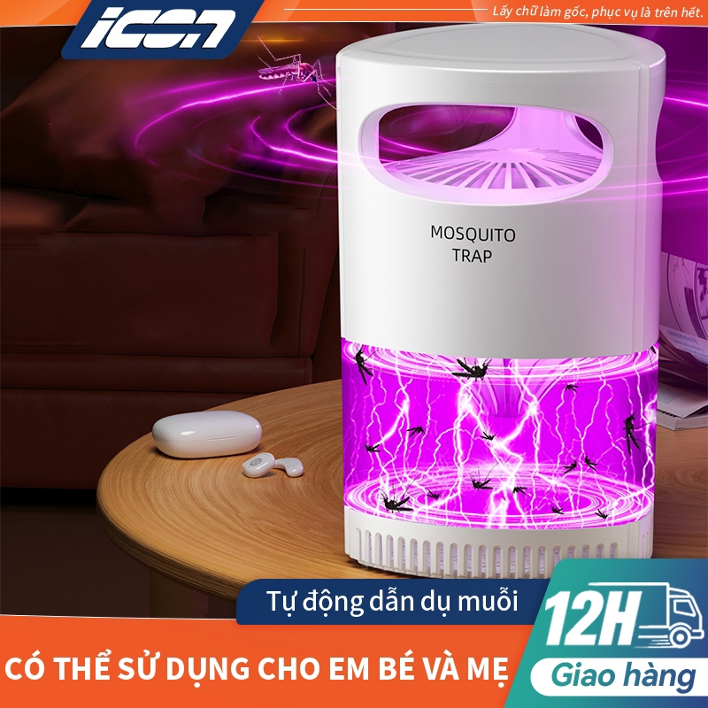 Đèn Bắt Muỗi UV ICON - Sạc Pin, Treo Tường & Để Bàn, Ánh Sáng UV, Vừa Hiệu Quả Vừa Làm Decor