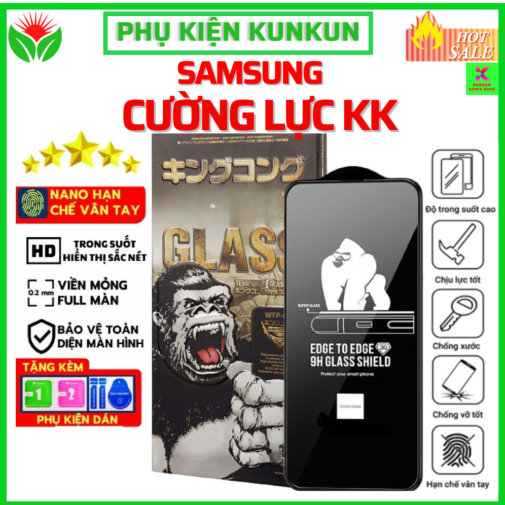 Kính Cường Lực Trong Suốt Samsung A05,A06,A07,A12,A13,A14,A15,A16,A17,A20,A21,A26 5G,A30,A31,A36 A56 5G,S25 FE 5G KK 3D