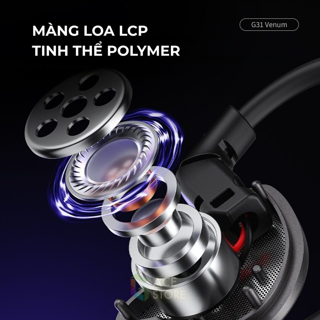 TAI NGHE GAMING PLEXTONE G31 – ÂM THANH ĐỊNH VỊ CHUẨN XÁC – MIC RÕ – JACK 3.5MM – MÓC TAI CHỐNG RƠI | BigBuy360 - bigbuy360.vn