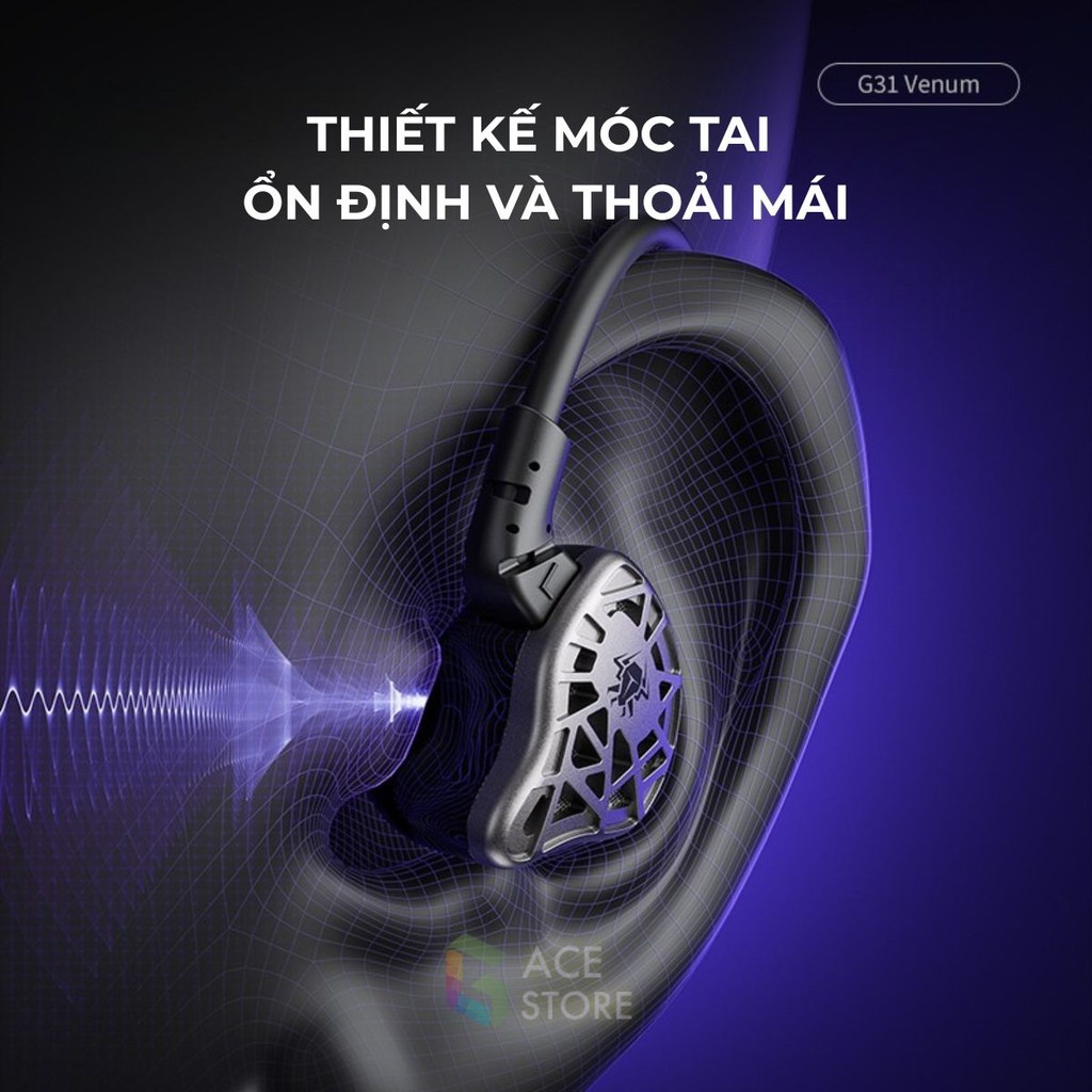 TAI NGHE GAMING PLEXTONE G31 – ÂM THANH ĐỊNH VỊ CHUẨN XÁC – MIC RÕ – JACK 3.5MM – MÓC TAI CHỐNG RƠI | BigBuy360 - bigbuy360.vn