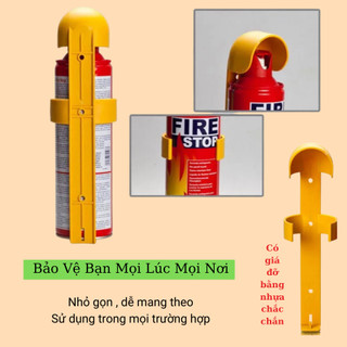 Combo 3 sản phẩm cấn thiết dùng cho xe oto:Búa phá kính+Bình CC mini FOAM+Tem hướng dẫn thoát hiểm