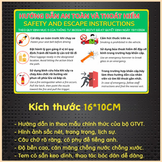 Combo 3 sản phẩm cấn thiết dùng cho xe oto:Búa phá kính+Bình CC mini FOAM+Tem hướng dẫn thoát hiểm