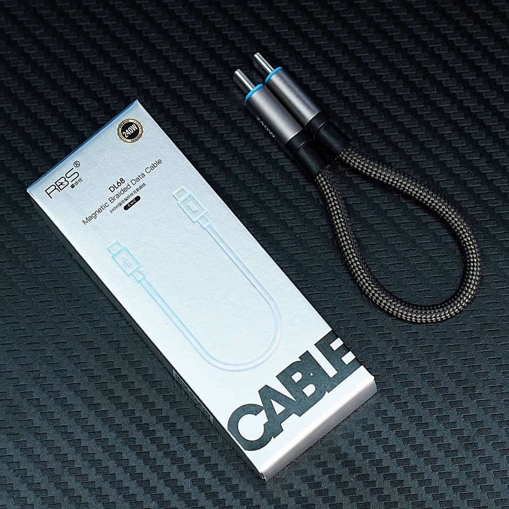 Cáp ngắn RBS / CUKTECH từ tính USB C-C hỗ trợ PD 240W | 15 CM | Chip E-marker/ Cáp dữ liệu 8K C to C Hagibis 20cm | BigBuy360 - bigbuy360.vn