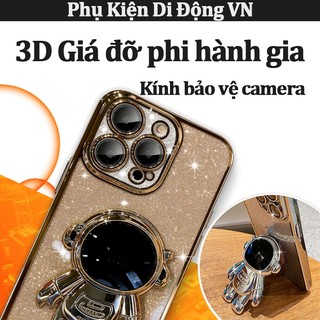 Ốp lưng iPhone 3D hình phi hành gia chống rơi chống trầy xước, tương thích iPhone 16 15 14 13 12 11 Pro Max