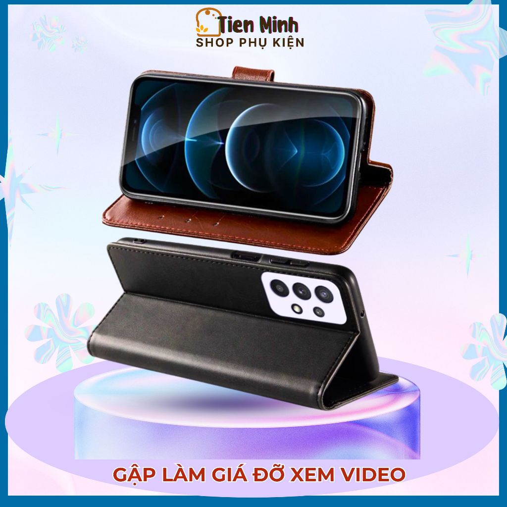 Ốp Lưng Bao Da Ví Lật SAMSUNG Đời A/ S/ Note. Hai Mặt Chất Lượng Cao, Khóa Nam Châm, Đẹp Tiện Dụng