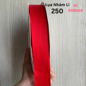 Ruy Băng Lụa Nhám Lì YAMA cao cấp dài 9,14 mét mềm mướt, mỏng nhẹ làm đồ Handmade (Tone Đỏ Cam)